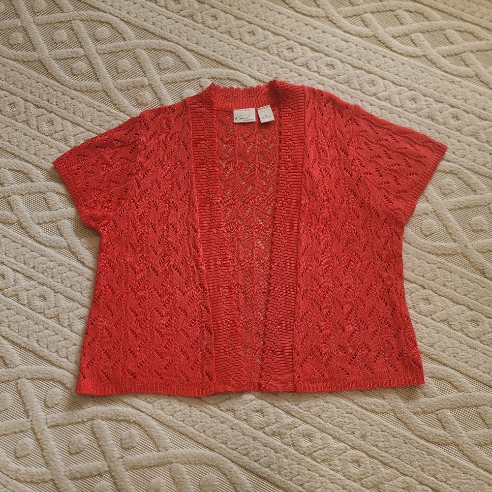 XL NWOT Coral Knit SHRUG